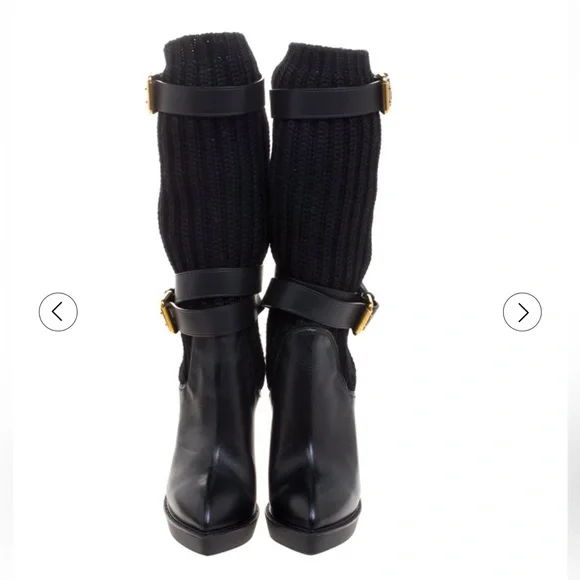 Gucci
Gucci Black Leather and Knitted Wool Lifford 37 - Picture 5 of 8